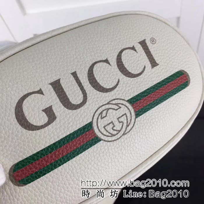 GUCCI古馳頂級原單 新款專櫃品質 實物實拍 476434印花米白腰包 HY1104